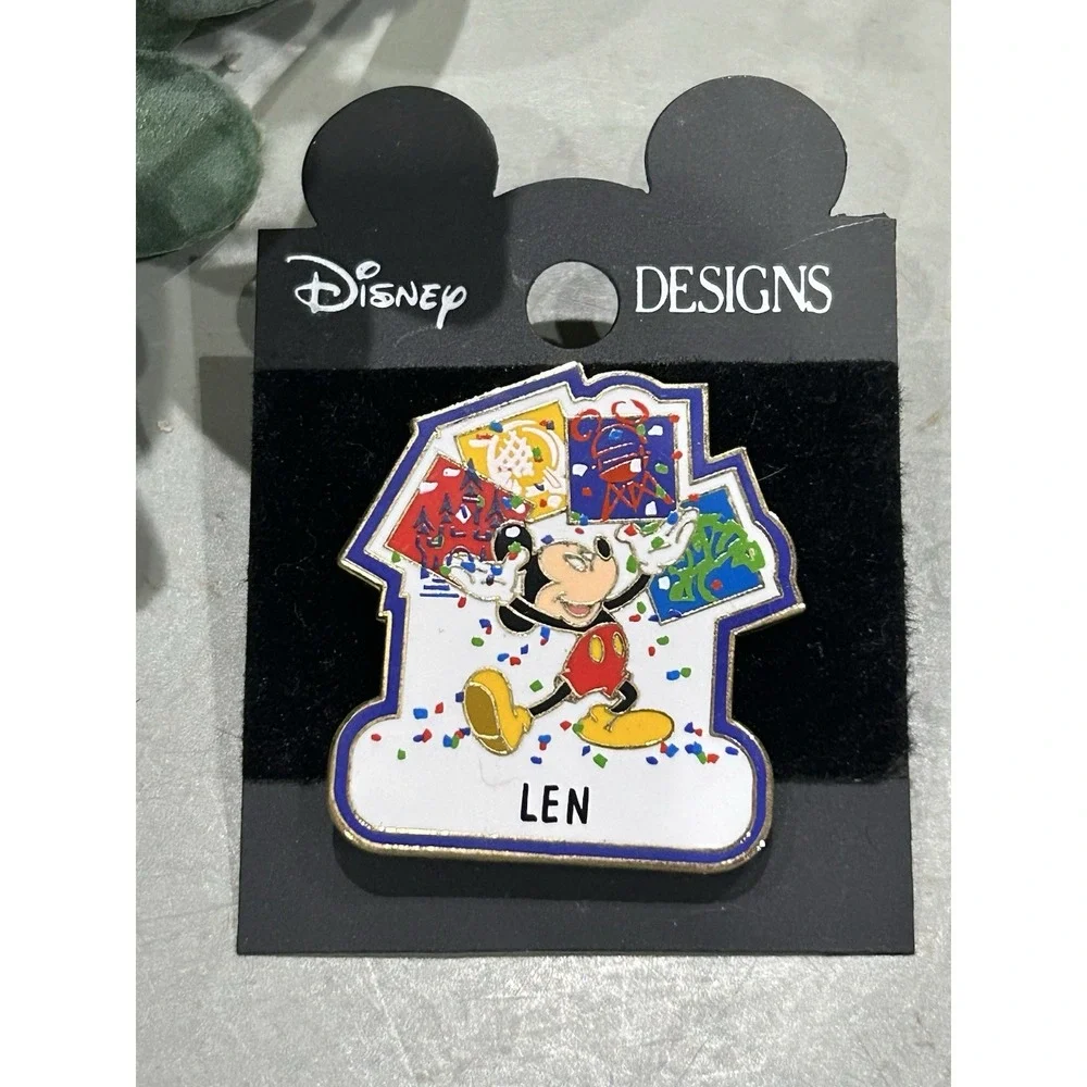 Disney Personalized‎ Enamel Souvenir Lapel Name Pin 